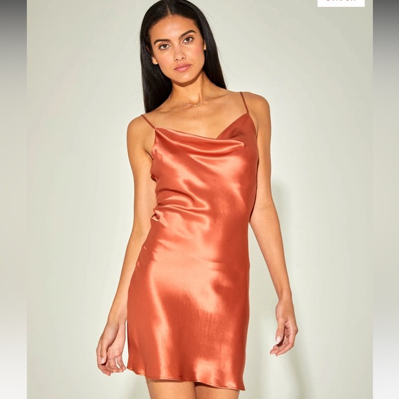 Noiri. Olivia Silk Dress - Copper - Picture 2 of 5